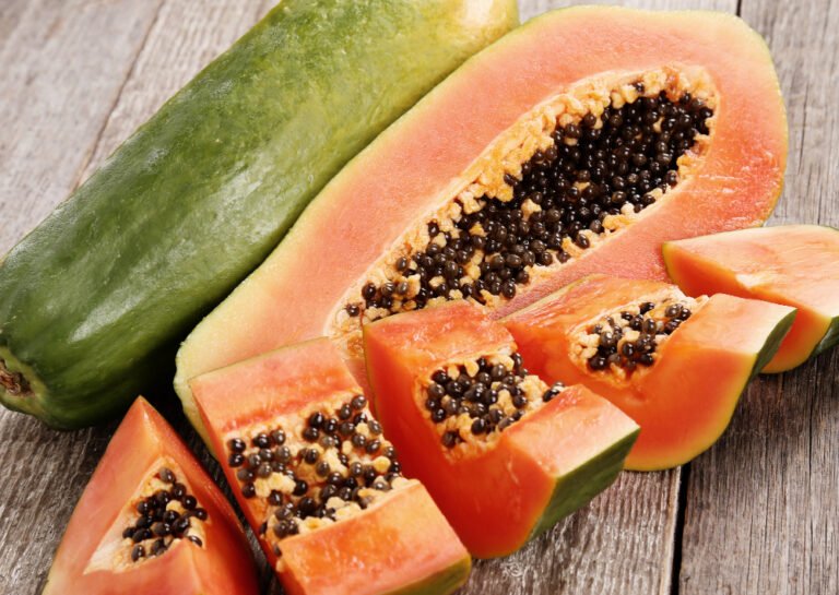 fresh papaya fruit